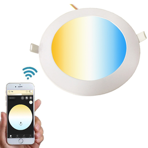 Panel LED plano de 12W 24V Dali PWM DIM 2000-6000K blanco sintonizable KNX Casambi GVS Loxone Tree Tuya Wifi Control Smart Led panel de luz - Product Image 1