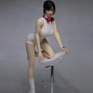 Traje deportivo sexy sin mangas y ajustado para <span class=keywords><strong>soldado</strong></span> femenino a escala 1:6. - Product Image 4