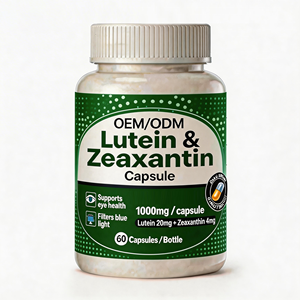Capsule di Luteina e Zeaxantina 1000mg |   20mg Luteina + 4mg Zeaxantina |   Fornitura di Energia |   Schiarimento della Pelle |   2 pillole/flacone |   Adulti - Product Image 1