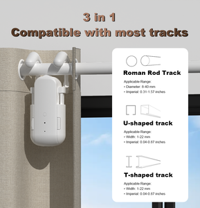 Ouvre-rideaux électriques automatiques numériques modernes Tuya WiFi <span class=keywords><strong>BLE</strong></span> avec commande intelligente - Product Image 1