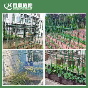Estacas <span class=keywords><strong>de</strong></span> Soporte para Plantas <span class=keywords><strong>de</strong></span> Jardín con Recubrimiento <span class=keywords><strong>de</strong></span> PE, Postes Resistentes a la Corrosión para Luffa, Frijoles y Pepinos - Product Image 1