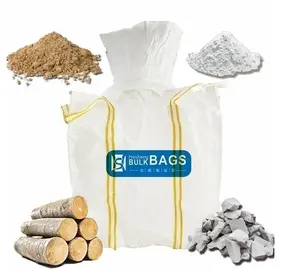 Hesheng Polypropylene Woven Bigbag 1100kg With UN Certificate Cement Bag 2 Ton Sand Bigbag Big Load Wood Chips Pellet Fertilizer