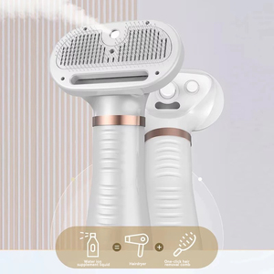 110v 220v 2-In-1 Pet saç kurutma makinesi 110v 220v köpek kurutma tarak Groomer plastik fırça evcil aksesuarlar malzemeleri Blower için kediler yavru