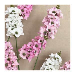 ดอกไม้ปลอมดอกลาเวนเดอร์3ดอก <span class=keywords><strong>Rhineland</strong></span> 7หัว Phalaenopsis เครื่องประดับงานแต่งงานตรงดอกไม้ตกแต่งบอนไซ - Product Image 3
