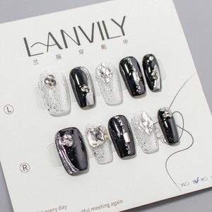 RONIKI <span class=keywords><strong>Faux</strong></span> Ongles Courts Arrondis à Presser, Sûrs pour le Travail Quotidien, Réutilisables, en Gel, Manucure Simple pour Femmes - Product Image 2