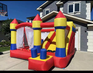 厂家价格充气干式滑梯商用儿童充气滑梯跳跃城堡充气蹦床滑梯 - Product Image 5