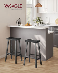 <span class=keywords><strong>Taburetes</strong></span> de Bar <span class=keywords><strong>VASAGLE</strong></span> para Comedor, <span class=keywords><strong>Taburetes</strong></span> de Cocina con Reposapiés, <span class=keywords><strong>Taburetes</strong></span> de Bar con Asiento de 23.6 Pulgadas - Product Image 2