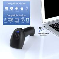 Escáner de Códigos de Barras Xincode, Inalámbrico, Bluetooth, 1D, 2D, QR, Lector de Códigos de Barras Móvil, Portátil, para Inventario y Logística
