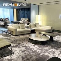 Ensemble de canapés de luxe modernes personnalisables, canapé fantaisie de haute qualité pour meubles de villa et de salon