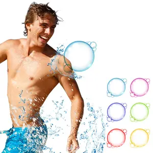 Bolas de água reutilizáveis para piscina, balões de silicone de verão recarregável, rápida, de auto vedação, reutilizável