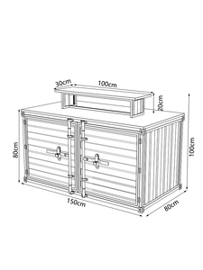 Espositore Industriale per Vini e Accessori, Scaffale da Supermercato, Tavolo <span class=keywords><strong>Vintage</strong></span> in Ferro Battuto, Espositore da Vetrina - Product Image 5