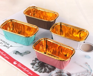 Bandeja de pan Revestimiento de molde de papel Revestimiento para hornear pasteles Pan Panadería Pastelería Cupcake Barco Taza de papel Mini Pastel Pan Foil Liner Desechable - Product Image 2