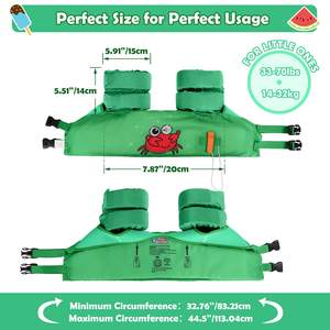 <span class=keywords><strong>Chaleco</strong></span> salvavidas de seguridad personalizado para niños, <span class=keywords><strong>chaleco</strong></span> salvavidas de neopreno para bebés, anillo de brazo flotante para niños de 3 a 6 años - Product Image 3