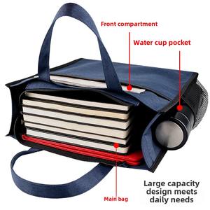 Sac fourre-tout imperméable de grande capacité, sac de rangement pour documents d'informations scolaires, utilisé pour les réunions d'affaires et les conférences de formation - Product Image 5