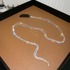 Q&amp;Y New Bling Long Diamond Head Chain Hairpin Popular <strong>Hair</strong> Accessories Luxury Rhinestone Tassel <strong>Hair</strong> Chain Braided <strong>Hair</strong> <strong>Band</strong> - Product Image 3