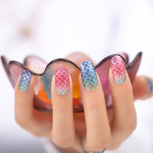 Populaire sirène ongles Wraps vacances nouveau Design flamants roses ongles autocollant Gel ongles - Product Image 1
