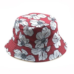 Made in China High Quality Reversible 100% Cotton <strong>Navy</strong> Blue Flowered <strong>Bucket</strong> <strong>Hat</strong> for Summer - Product Image 2