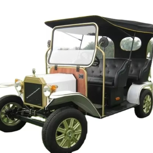 Carrito de Golf Vintage de Lujo, Estilo 2025, para Turismo y Playa, 8 Asientos, Autonomía de 50-70 km, Certificado CE, Batería de Plomo-Ácido, 6 Personas - Product Image 1