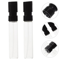 Mini flacons vaporisateurs de parfum rechargeables de 2 ml, format voyage, distributeur de Cologne vide avec pompe de recharge pour les déplacements