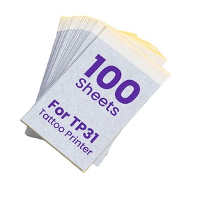 100 Sheets Mini <b>Tattoo</b> Transfer Stencil <b>Paper</b> 3.15x5.24 Inch for Portable <b>Tattoo</b> Printer - Product Image 1