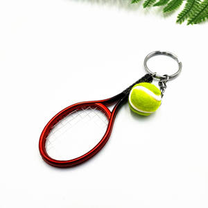 <span class=keywords><strong>Mini</strong></span> raqueta de tenis de simulación de moda y creativa, llavero colgante, llavero deportivo de Venta caliente - Product Image 3