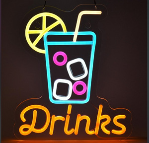Letrero LED de Neón para Helados, Material Acrílico, Ecológico, Resistente al Agua, Pedidos al por Mayor, Personalizado para Cafetería, Restaurante, Comida - Product Image 2