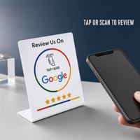 Station NFC programmable 13,56 MHz pour cartes de commentaires Google, support de table et de sol flexible pour affichage de commentaires NFC