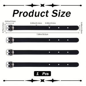 PU Leather Adjustable Luggage Tag <b>Straps</b> with Alloy Buckle Letter Pattern Formal <b>Suitcase</b> Accessories - Product Image 2