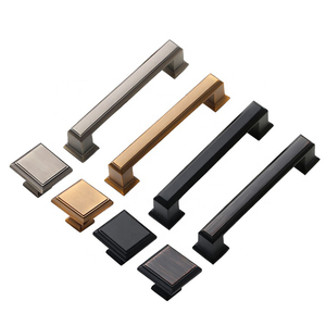 Modern Zinc Cabinet Drawer Handles &amp; Pulls Brush Nickel Black Small Kitchen <strong>Door</strong> Handles 96mm/128mm - Product Image 5