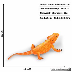 Modelo de Lagarto Realista para Niños, Aprendizaje Cognitivo, Simulación de Anfibios, Camaleón, Dragón de Komodo, Lagarto Rebordeado, Figura de Animal de PVC - Product Image 6