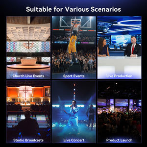 Cámara PTZ con Seguimiento Automático por IA, PoE y NDI, 4K60FPS, Paquete de Cámara para Transmisión en Vivo y Producción de Video con Controlador de Joystick - Product Image 6