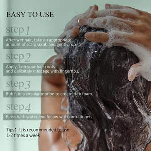 Champú de Sal Marina para el Cabello de Limpieza Profunda, <span class=keywords><strong>Exfoliante</strong></span> Nutritivo para el Cuero Cabelludo que Elimina la Caspa y Alivia la Picazón, Champú <span class=keywords><strong>Exfoliante</strong></span> de Romero para el Cuero Cabelludo - Product Image 6