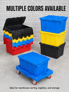 Conteneurs et bacs de stockage en plastique logistique multifonctionnels, empilables, robustes et durables de qualité supérieure Huidu - Product Image 2