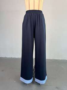 Set da Donna con Maglione <span class=keywords><strong>a</strong></span> Collo Tondo e <span class=keywords><strong>Pantaloni</strong></span> <span class=keywords><strong>a</strong></span> Vita Alta, Completo <span class=keywords><strong>a</strong></span> Due Pezzi con Motivo <span class=keywords><strong>a</strong></span> <span class=keywords><strong>Righe</strong></span> - Product Image 5