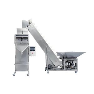 Yarı otomatik kahve çekirdeği/köpek maması/ceviz/fındık/fıstık/şeker granül tartı parçacık tozu dolum ve paketleme makinesi - Product Image 1