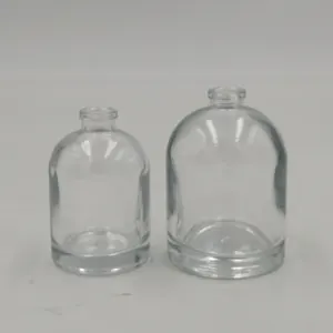 Auf Lager Fabrik 30ml 50ml runde Form Glas leere Parfüm flasche