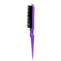 Brosse démêlante professionnelle 3 rangées en nylon pour coiffure, brosse à queue de rat en ABS pour le volume et le massage du cuir chevelu, pour femmes et salons de coiffure
