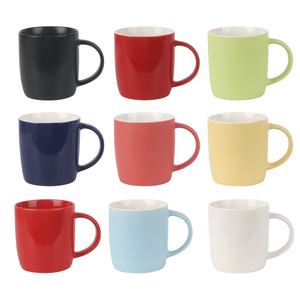 Tasses <span class=keywords><strong>à</strong></span> café fantaisie uniques en <span class=keywords><strong>céramique</strong></span> de 14 oz, populaires en gros, faible MOQ, impression de logo personnalisée, imitation <span class=keywords><strong>émail</strong></span>, forme de tasses - Product Image 2