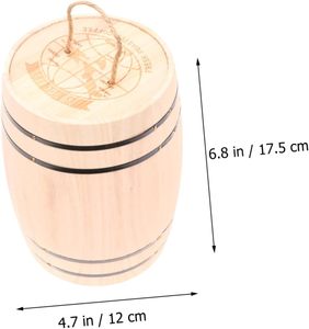 Barile di legno scrivania Organizer botte per il caffè chicco di legno barile di caffè per la casa - Product Image 6