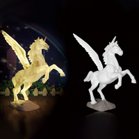 Pegasus cheval volant jardin rue extérieur vacances événement éclairage décoration de mariage LED Motif lumières LED lumière décorative