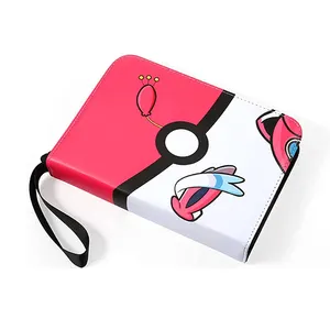 Cartões de negociação personalizados zíper, 3 anéis binder para cartão de visita cartão de crédito 4 ou 9 bolsos mangas