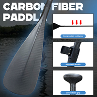 NOUVEAU Design Réglable Super Léger Fibre de Carbone Sports Nautiques Personnalisable avec Logo Dragon Boat Canoë Kayak et Planche SUP Paddle