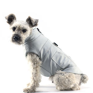 Veste en cuir PU <span class=keywords><strong>pour</strong></span> chien <span class=keywords><strong>imperméable</strong></span> été Style classique tenue chaude <span class=keywords><strong>pour</strong></span> animaux de compagnie <span class=keywords><strong>pour</strong></span> <span class=keywords><strong>Yorkshire</strong></span> Terrier Chihuahua chiot vêtements - Product Image 2