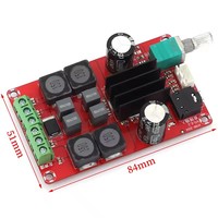 Carte d'amplificateur numérique stéréo double canal XH-M189 avec puce TPA3116D2, module d'amplification de puissance 2*50W DC24V à volume réglable