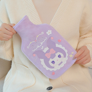 Mignon sac de bouteille d'eau chaude en peluche de 1000ml 350ml pour filles Mini chauffe-mains en caoutchouc avec remplissage d'eau chaude Gag - Product Image 5