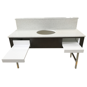 맞춤형 스타일 호텔 욕실 공급 업체 화장대 캐비닛 2 개의 서랍이있는 현대적인 디자인 - Product Image 5