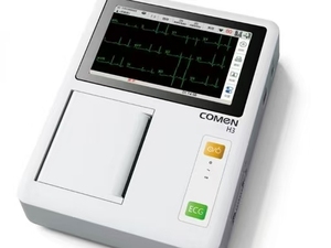 Appareil <span class=keywords><strong>ECG</strong></span> portable Comen H3, batterie longue durée de 7 heures, 3 canaux, électrocardiographe mobile à 12 dérivations - Product Image 1
