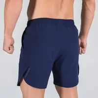 Shorts de academia para homens, logotipo personalizado, com zíper, para treino, secagem rápida, moderno, 2020