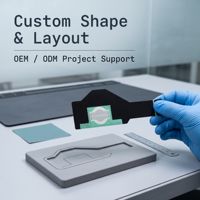 Circuit imprimé flexible irrégulier personnalisé FPC pour équipement de contrôle industriel OEM ODM