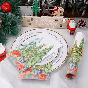 Serviettes jetables <span class=keywords><strong>de</strong></span> <span class=keywords><strong>Noël</strong></span> 3 plis <span class=keywords><strong>de</strong></span> qualité supérieure Arbres <span class=keywords><strong>de</strong></span> <span class=keywords><strong>Noël</strong></span> Serviettes <span class=keywords><strong>en</strong></span> <span class=keywords><strong>papier</strong></span> Serviettes jetables pour la fête <span class=keywords><strong>de</strong></span> <span class=keywords><strong>Noël</strong></span> - Product Image 3